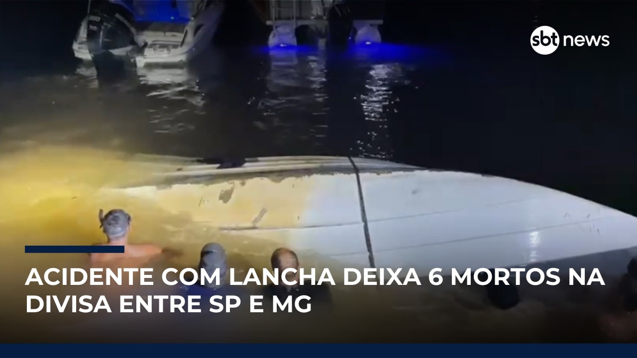 Acidente com lancha deixa crian&ccedil;a e 5 mortos na divisa entre SP E MG | #SBTNews