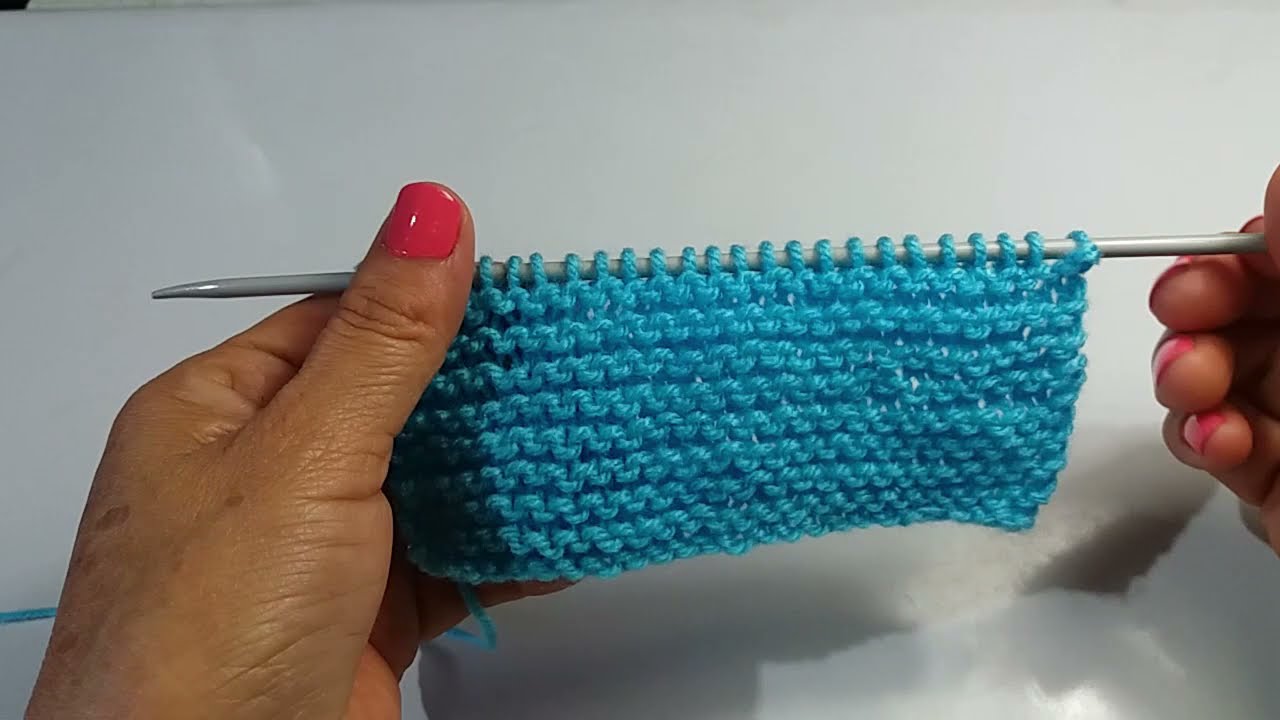 APRENDE A TEJER A DOS PALILLOS EL PUNTO CORDÓN O SANTA CLARA