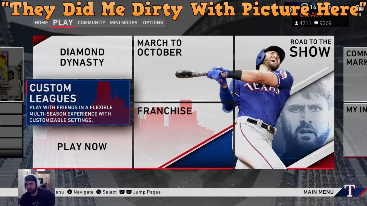 Joey Gallo is upset with his picture in MLB The Show