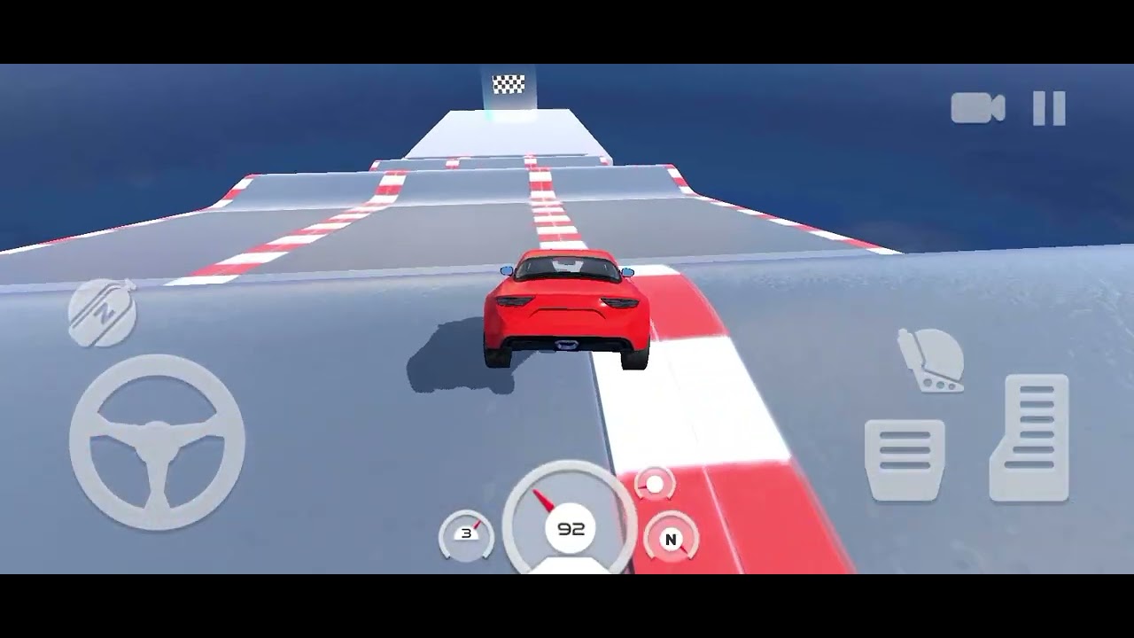 Car mega stunt race parkour stunt race 