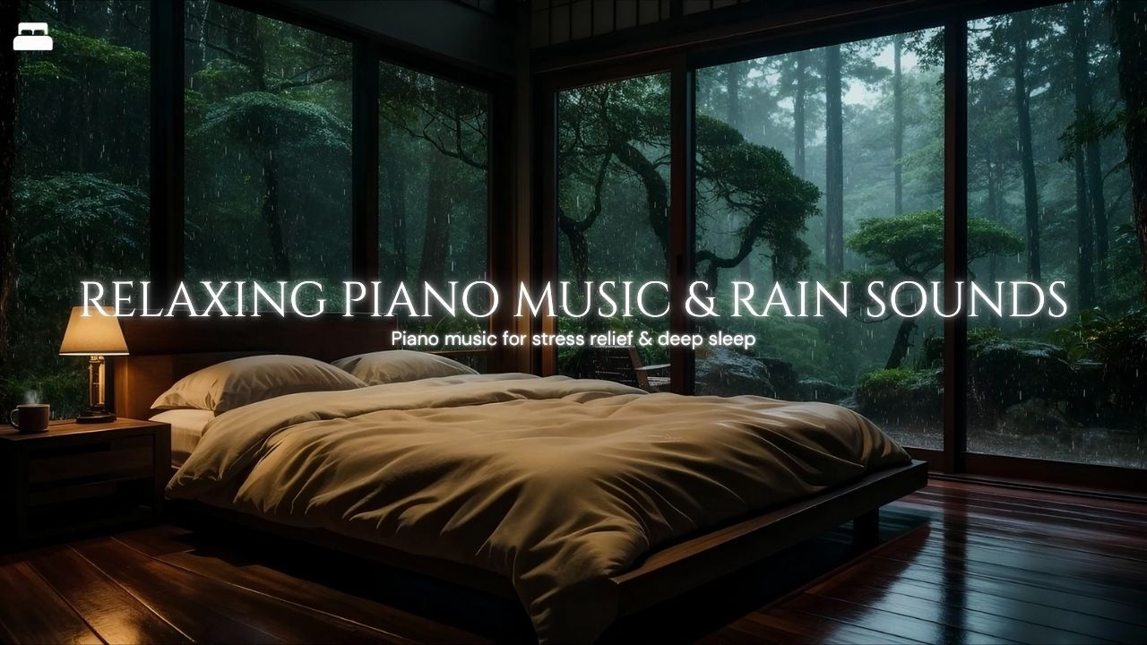 Relaxing Piano Music with Rain Sounds for Deep Sleep & Insomnia Relief #deepsleep #insomniarelief