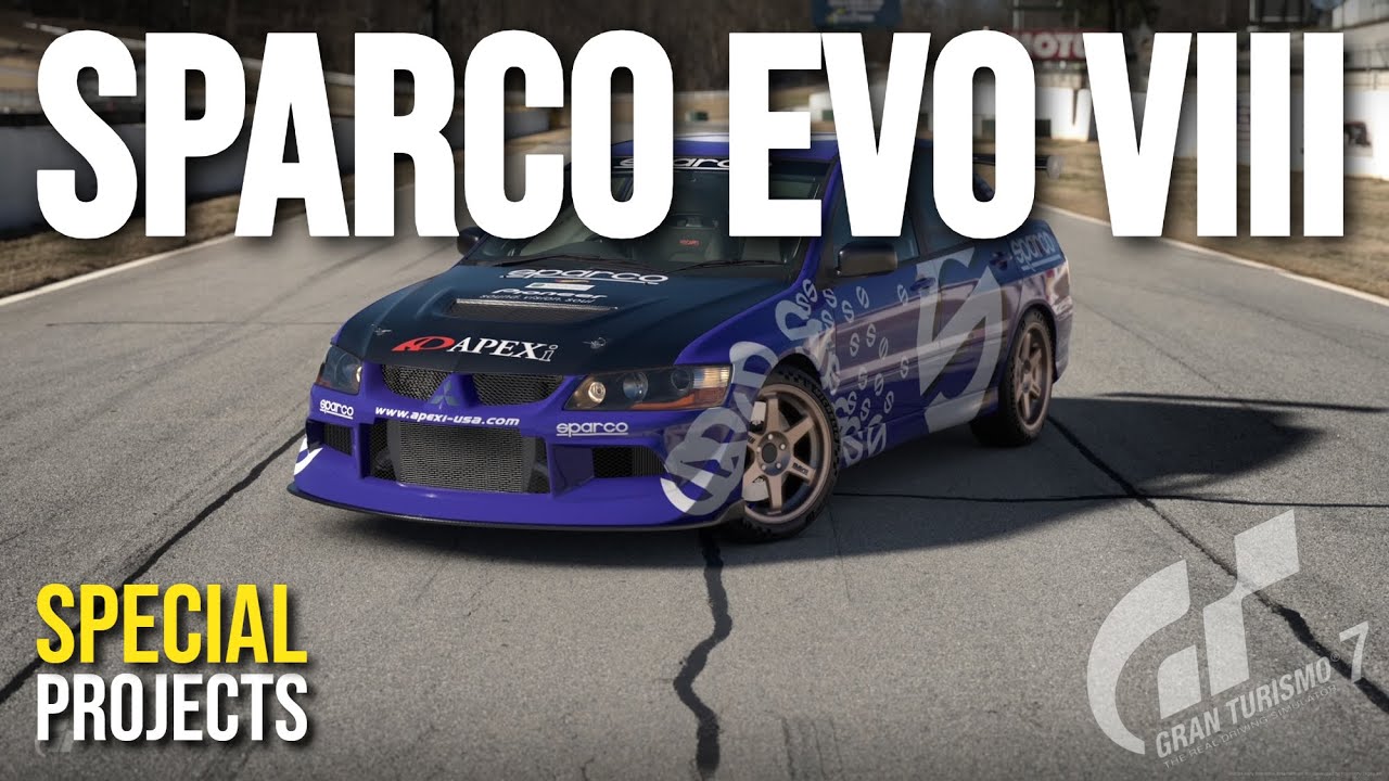 GT7 | Настройка Sparco Launcher Evolution VIII 2003 года | Специальные проекты | Mitsubishi Evo 8