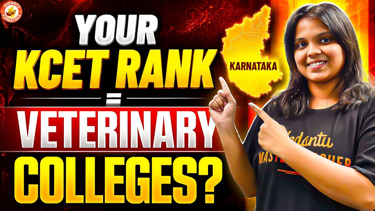 Your KCET Rank Can Get You This Veterinary College 😱🐾 | BVSc Admission Guide 2026 🚀 | Varshini Ma&rsquo;am