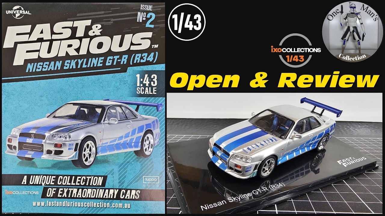 Коллекция Fast & Furious №2 &mdash; Nissan Skyline GT-R (R34) &mdash; IXO Collections