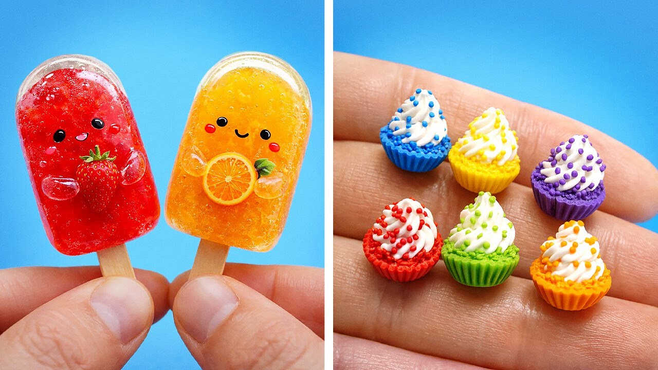 🌈 FAI DA TE MINI CRAFT 💖 Come Creare le Più Carine Miniature a Casa 🧁