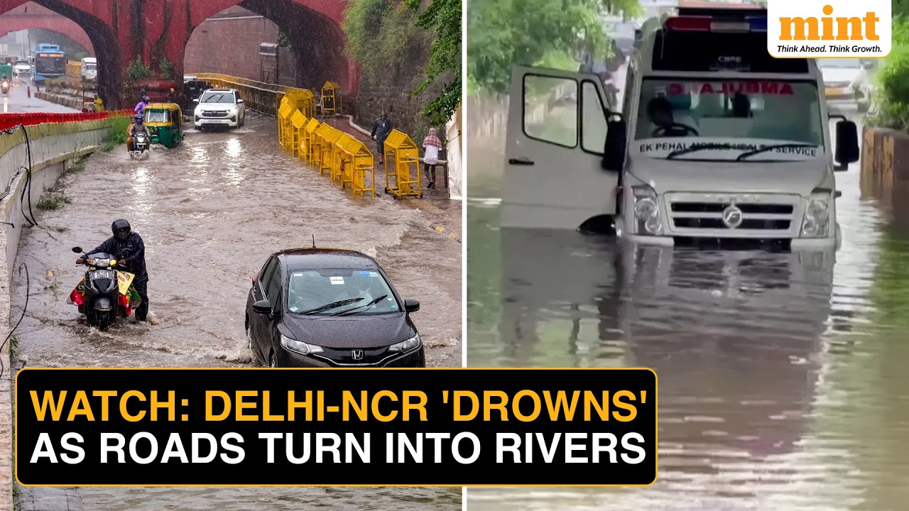 Delhi-NCR Flooded After Record Rains: Roads, Hospitals Submerged, Homes, Vehicles Collapse | Watch