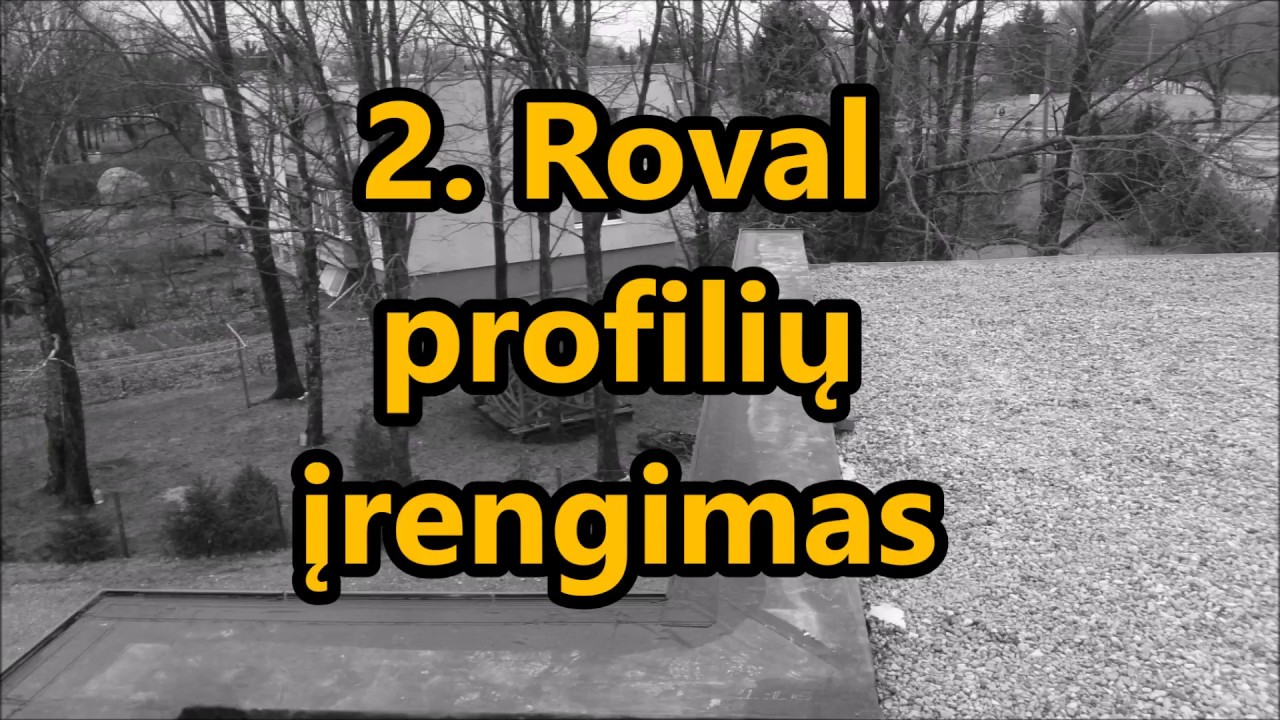 Roval irengimas EPDM danga galutinis