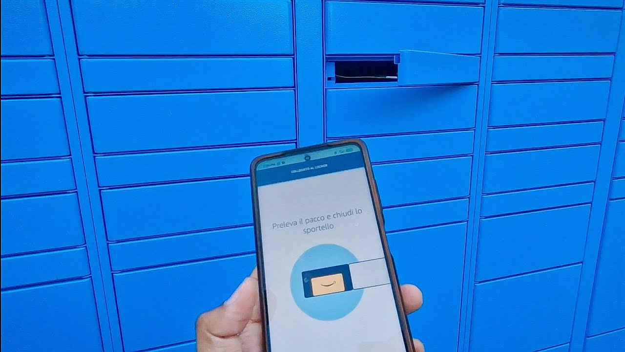 How to open Amazon locker using phone only