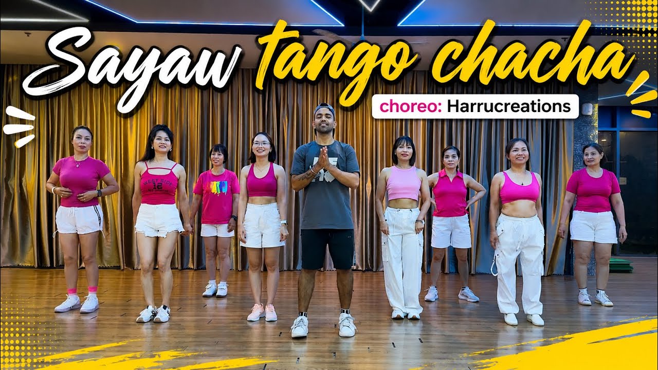 Sayaw Tango Chacha | Zumba Dance Workout | Fitness Dance Choreo by Harrucreations 