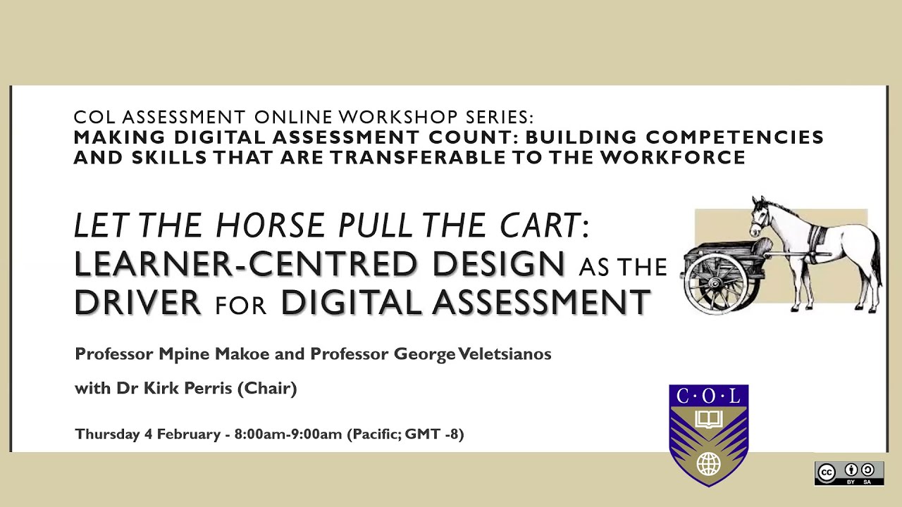 Let the Horse Pull the Cart: Learner-centred design as the driver for digital assessment