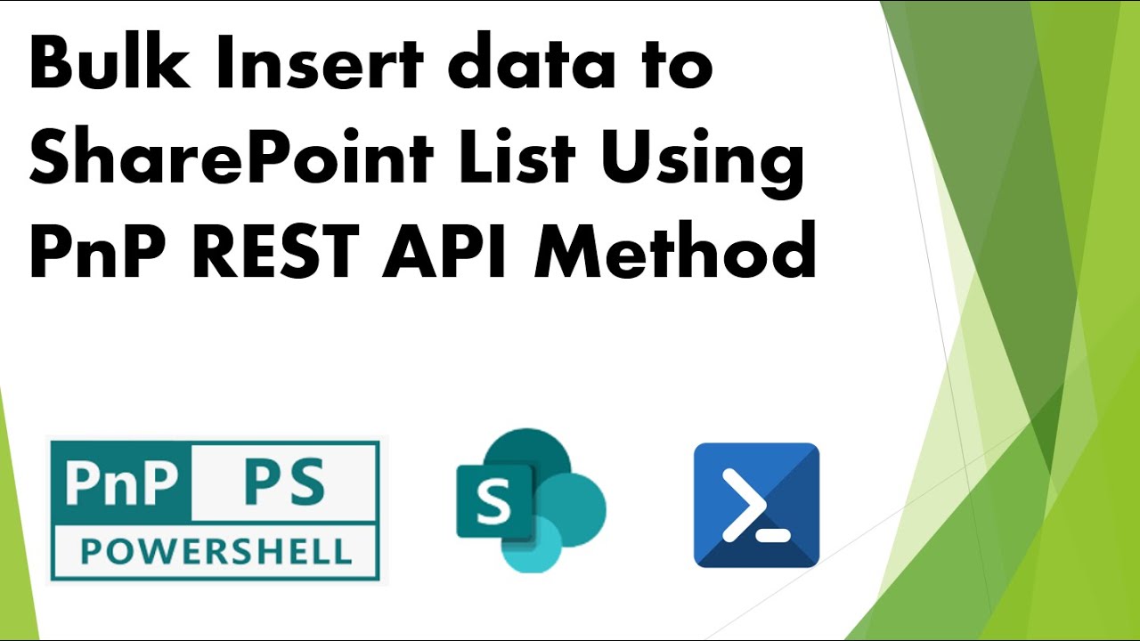 PnP PowerShell - Bulk Insert Data to SharePoint List using Rest Method