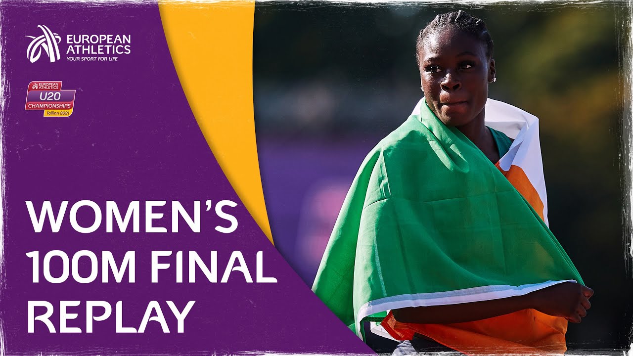 AMAZING ADELEKE - Women’s 100m Final - European U20 Championships Tallinn 2021