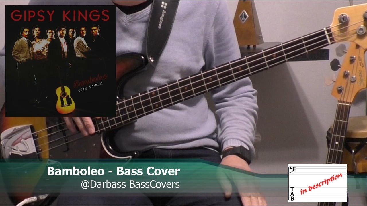[Gipsy Kings] Bamboleo / Bamboléo - Bass Cover 🎧 (play along with chords)