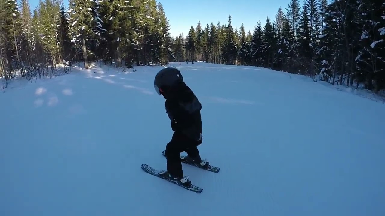 Carl och Emelie i backen