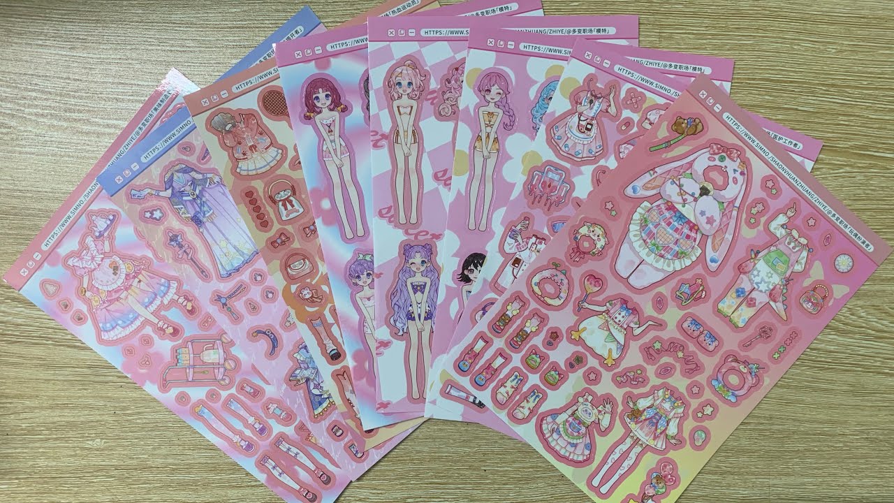 DIY Paper Sticker Book 💖 | Cute Couple Dress-Up & Fashion Story Fun