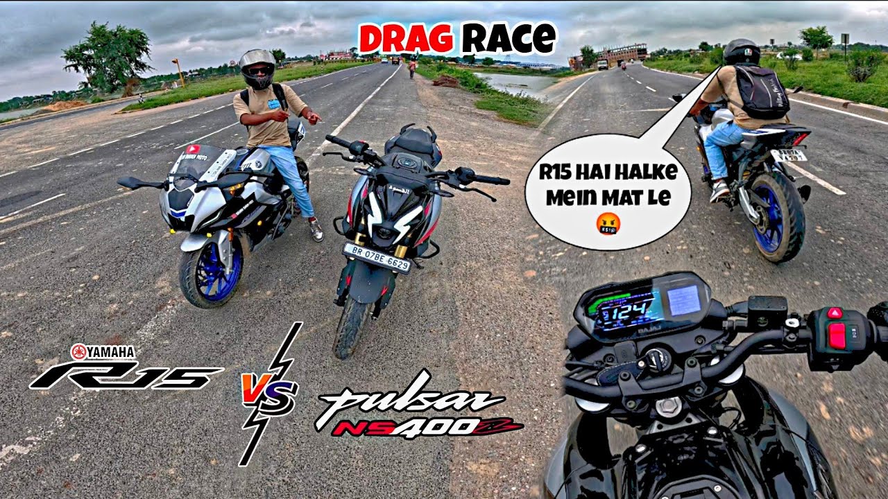Pulsar Ns 400 Vs Yamaha R15m Drag Race 🔥