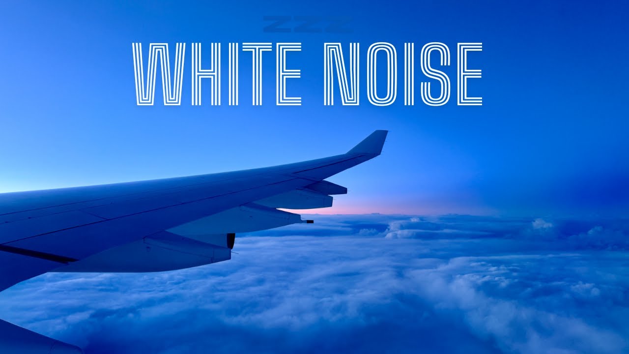 4K - WHITE NOISE - Cruising Above the Clouds - A340-300 Lufthansa