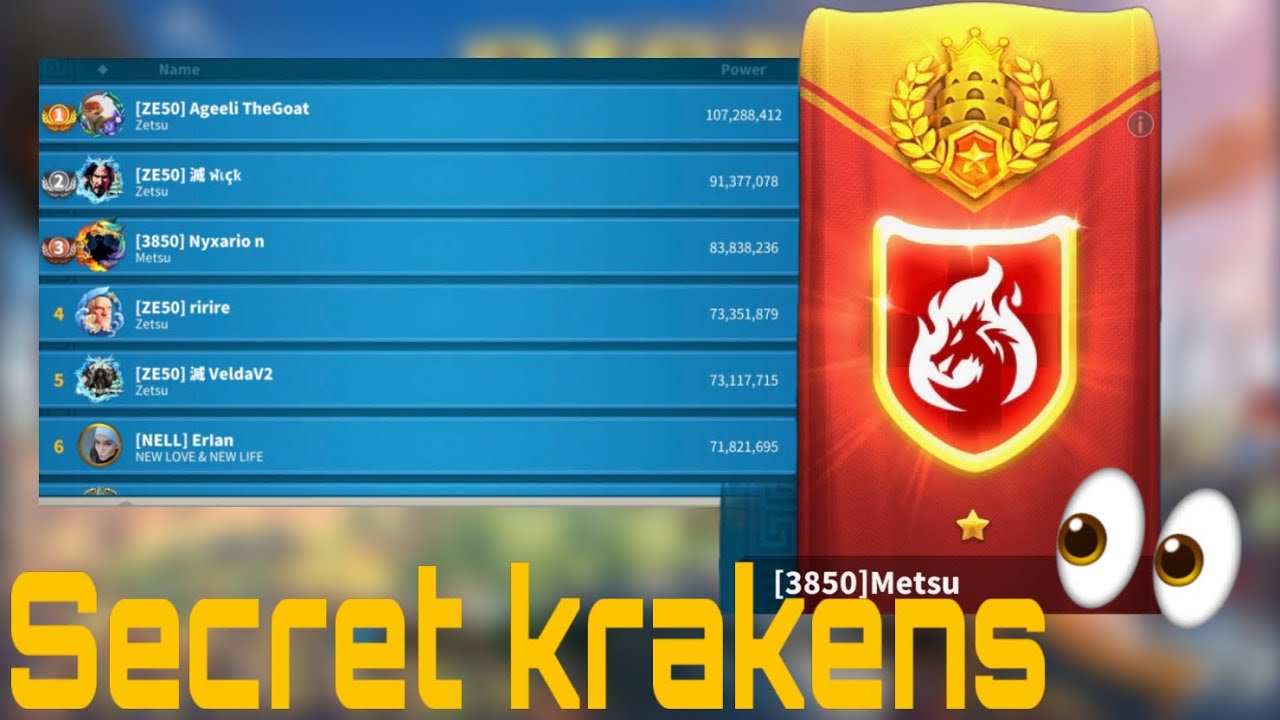Does my Kingdom have  Secret Krakens? [3850] | Rise of Kingdoms