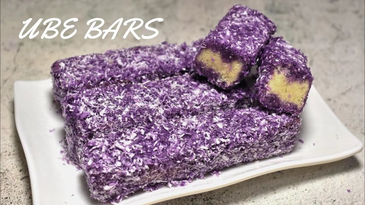 EASY UBE BARS | Ube Coconut Bread