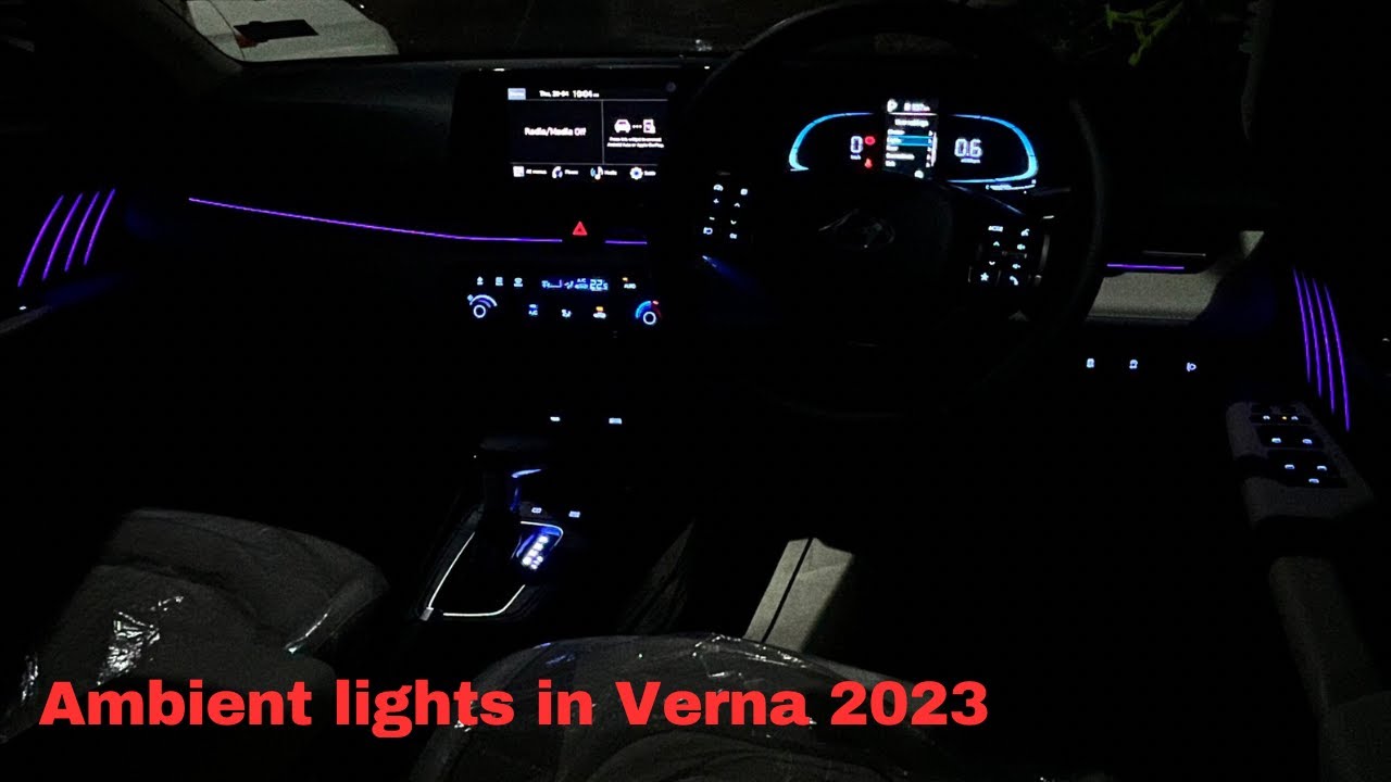 See The All-new Hyundai Verna With Amazing Ambient Lighting! I Sushil Nawadkar