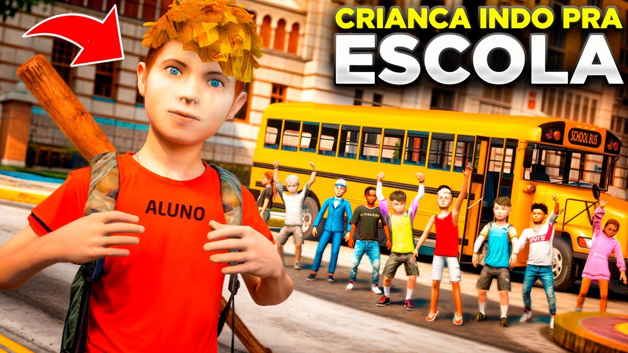 CRIANÇA DE 9 ANOS VIROU O PIOR ALUNO DA ESCOLA NO GTA 5!😱
