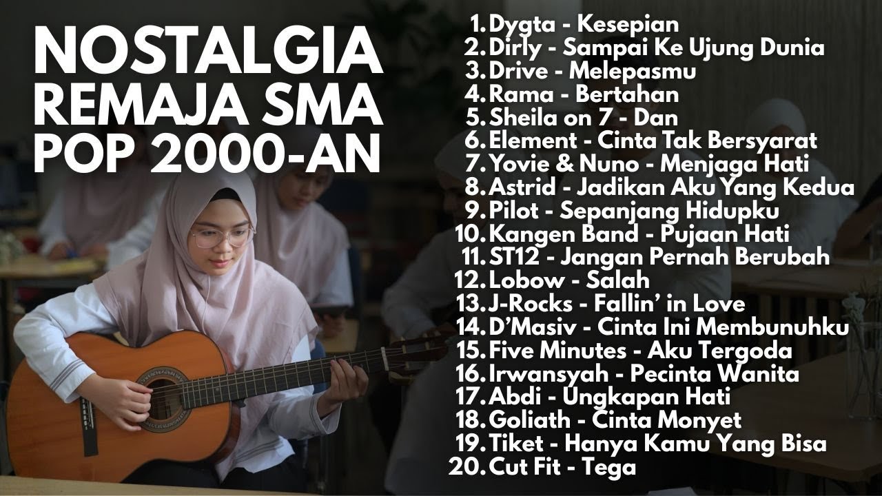 LAGU NOSTALGIA SMA POP 2000-AN INDONESIA HITS BUAT SANTAI & NGOPI | Playlist Full Album Pagi Hari