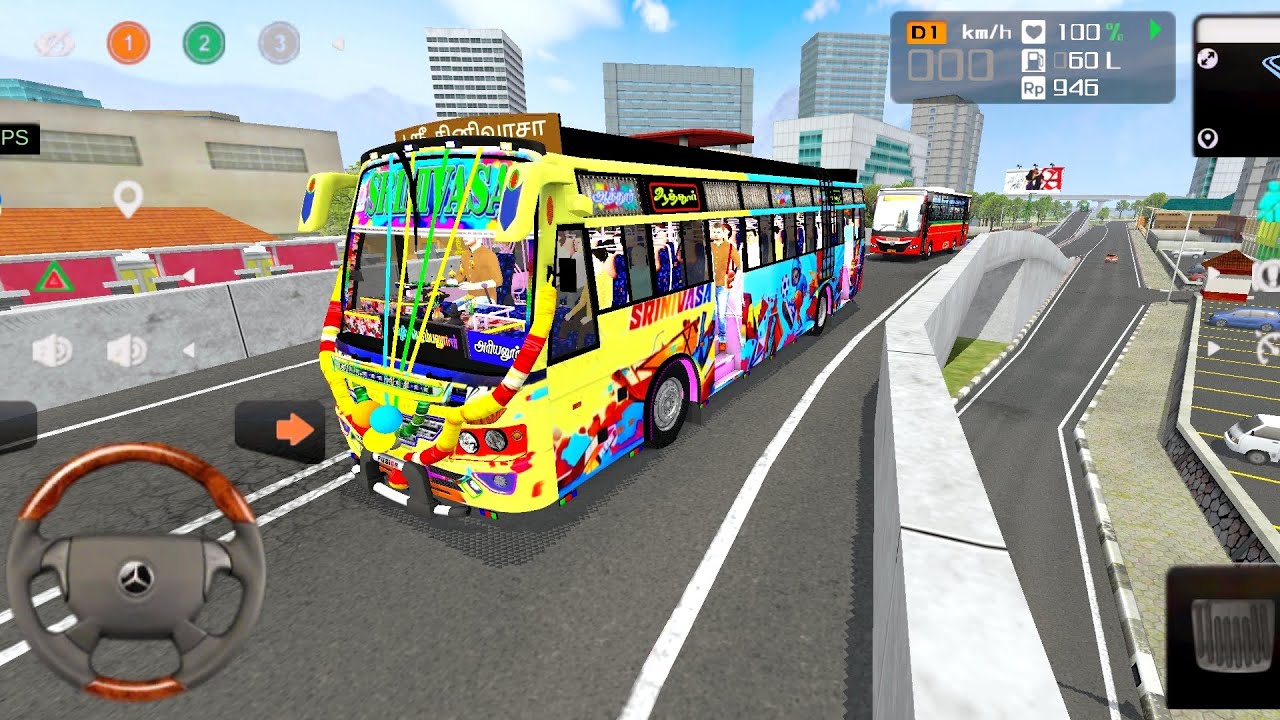 Indian Real 💯✅ Bus Driving night 🌃 mod indian city & Village highway road 🛣️ map - Android gameplay 