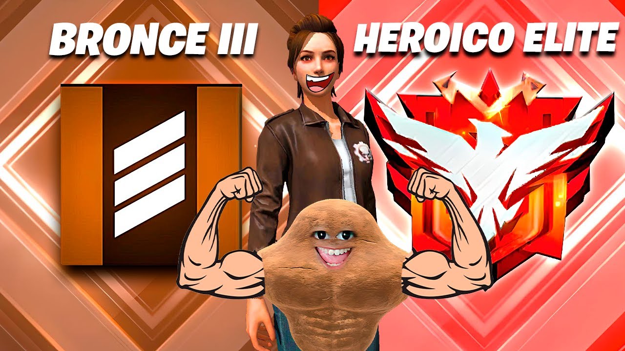 As&iacute; Sub&iacute; de BRONCE a HEROICO en menos de 15 minutos👺🔥 FREE FIRE