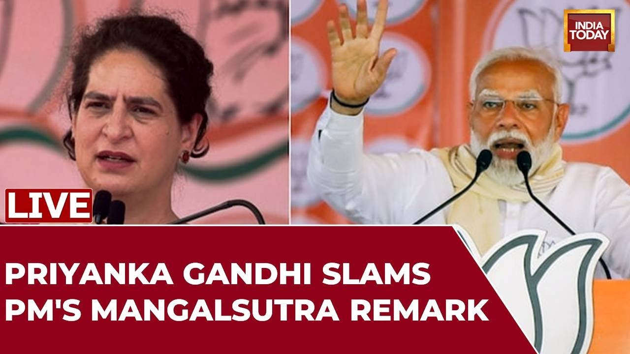 LIVE | Indira Gandhi Donated Gold For Nation: Priyanka Gandhi | Priyanka Gandhi Criticises PM Modi's
