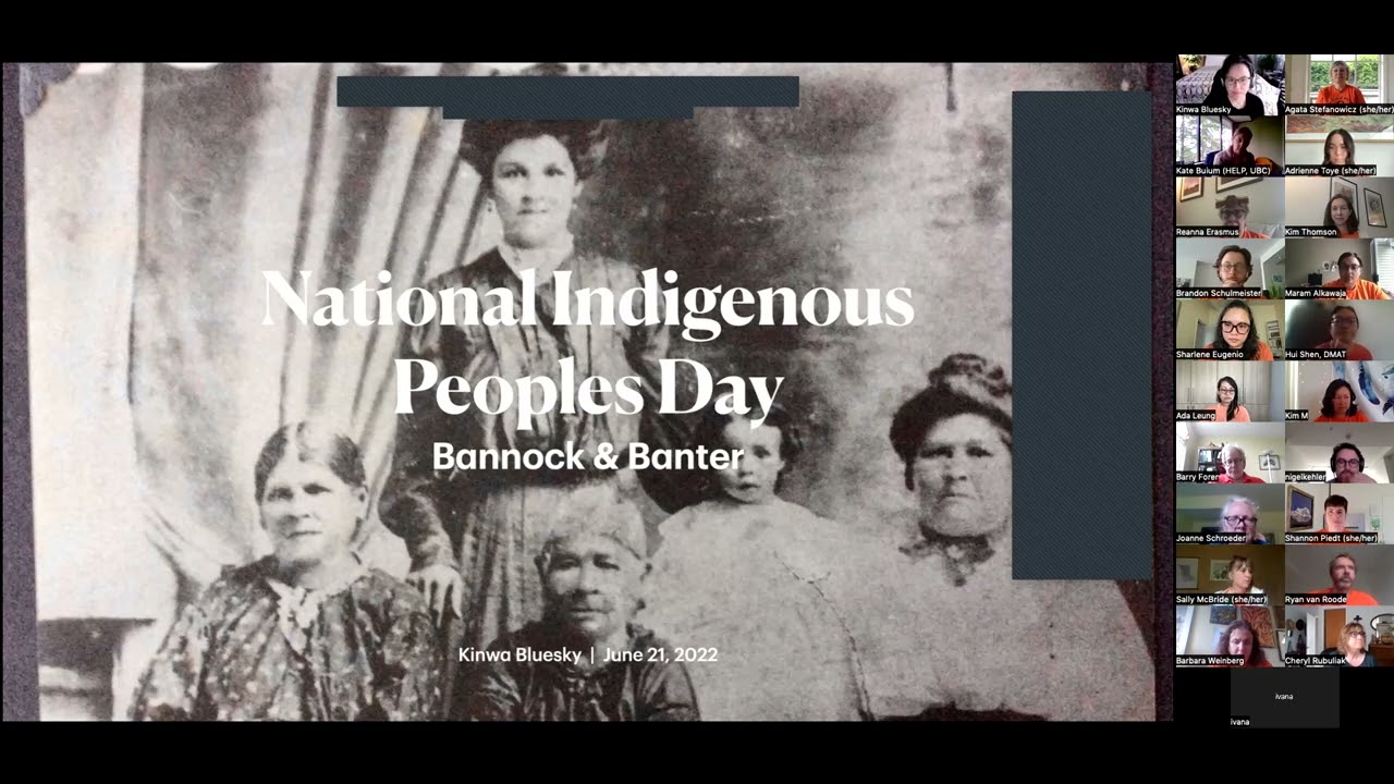Bannock & Banter: Celebrating Indigenous Peoples Day 2022