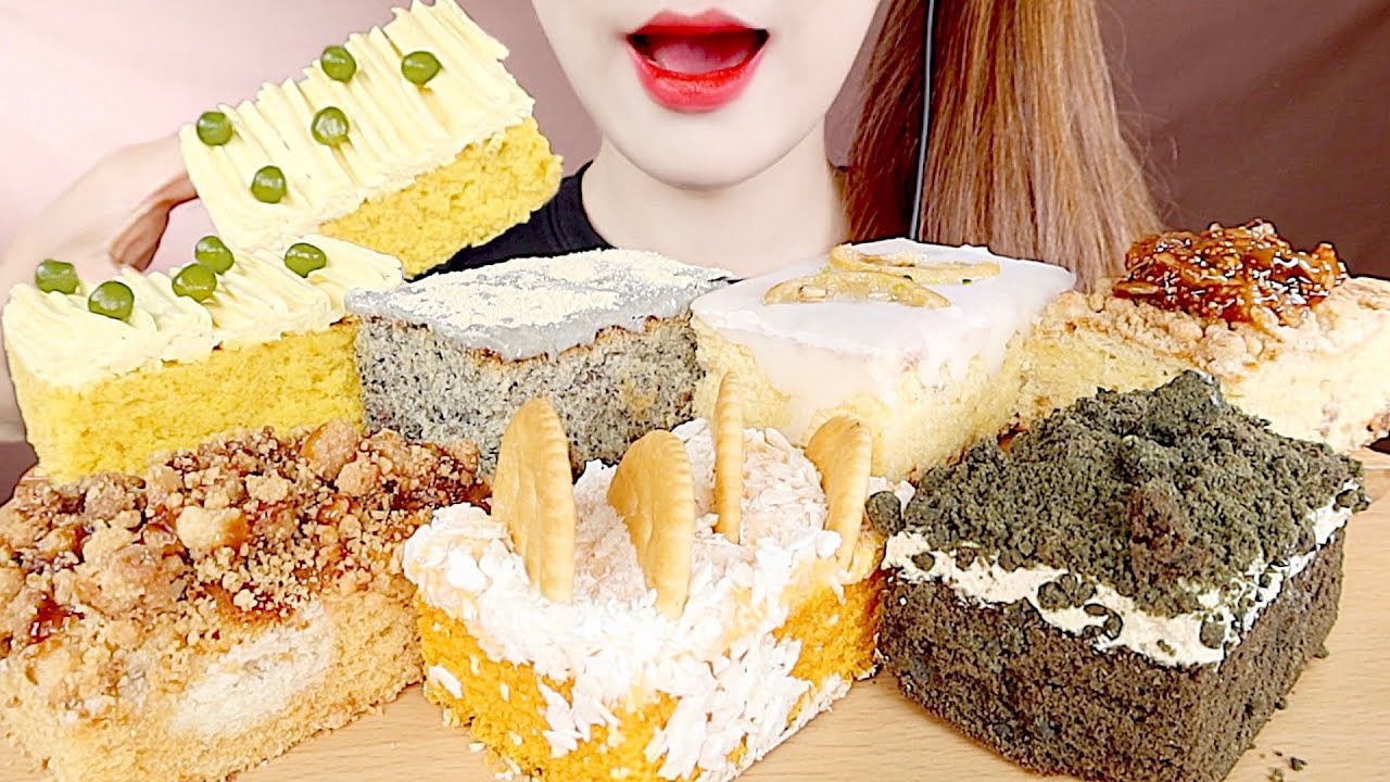 ASMR 촉촉한 파운드 케이크 먹방 SOFT POUND CAKES MUKBANG eating sounds