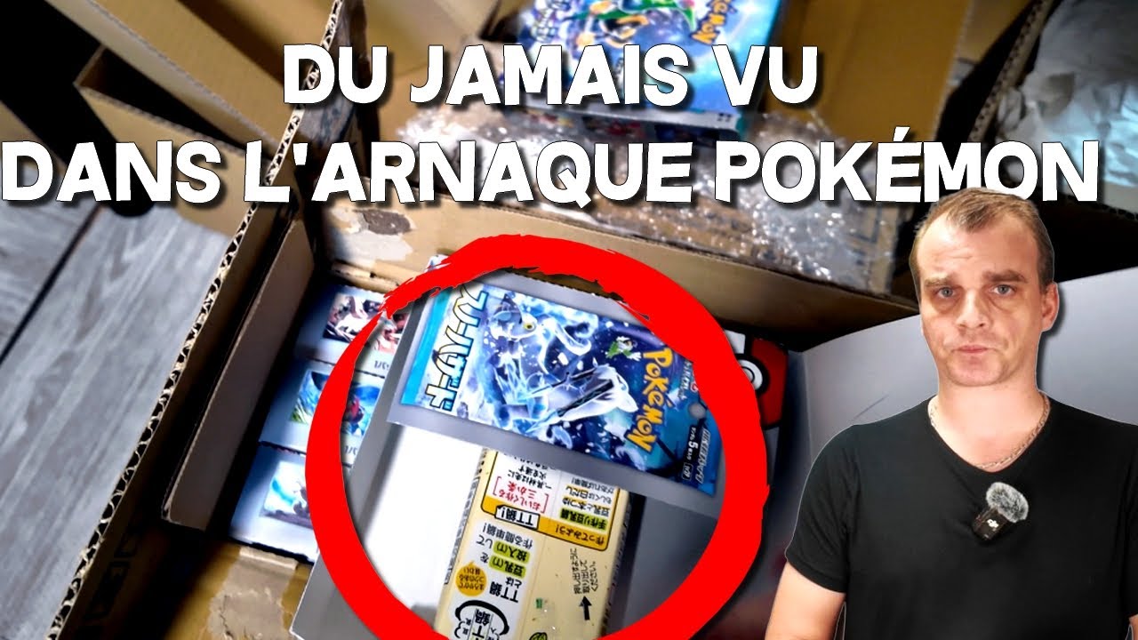 Arnaque Pokémon, je reçois des cases contenants.....des boissons. (ouverture filmée)