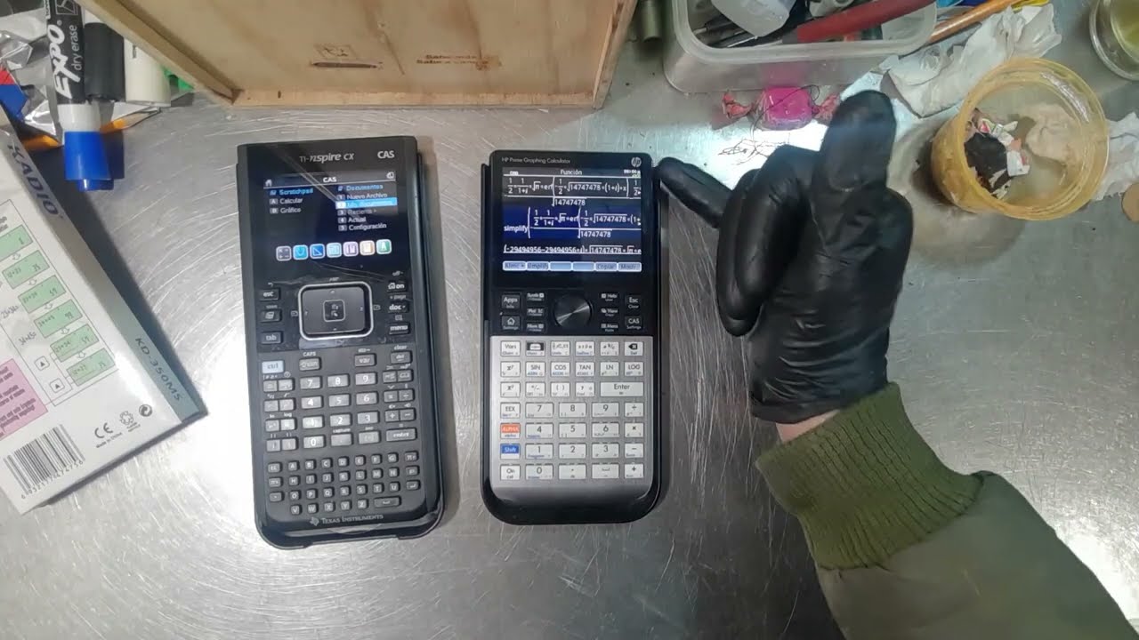 Comparacion rapida calculadora texas CX vs HP prime G2 (duración batería y Cauchy euler) COMPLEMENTO