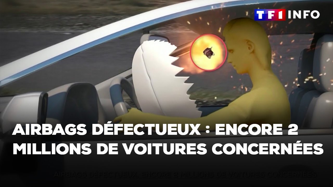 Airbags défectueux : encore 2 millions de voitures concernées｜TF1 INFO