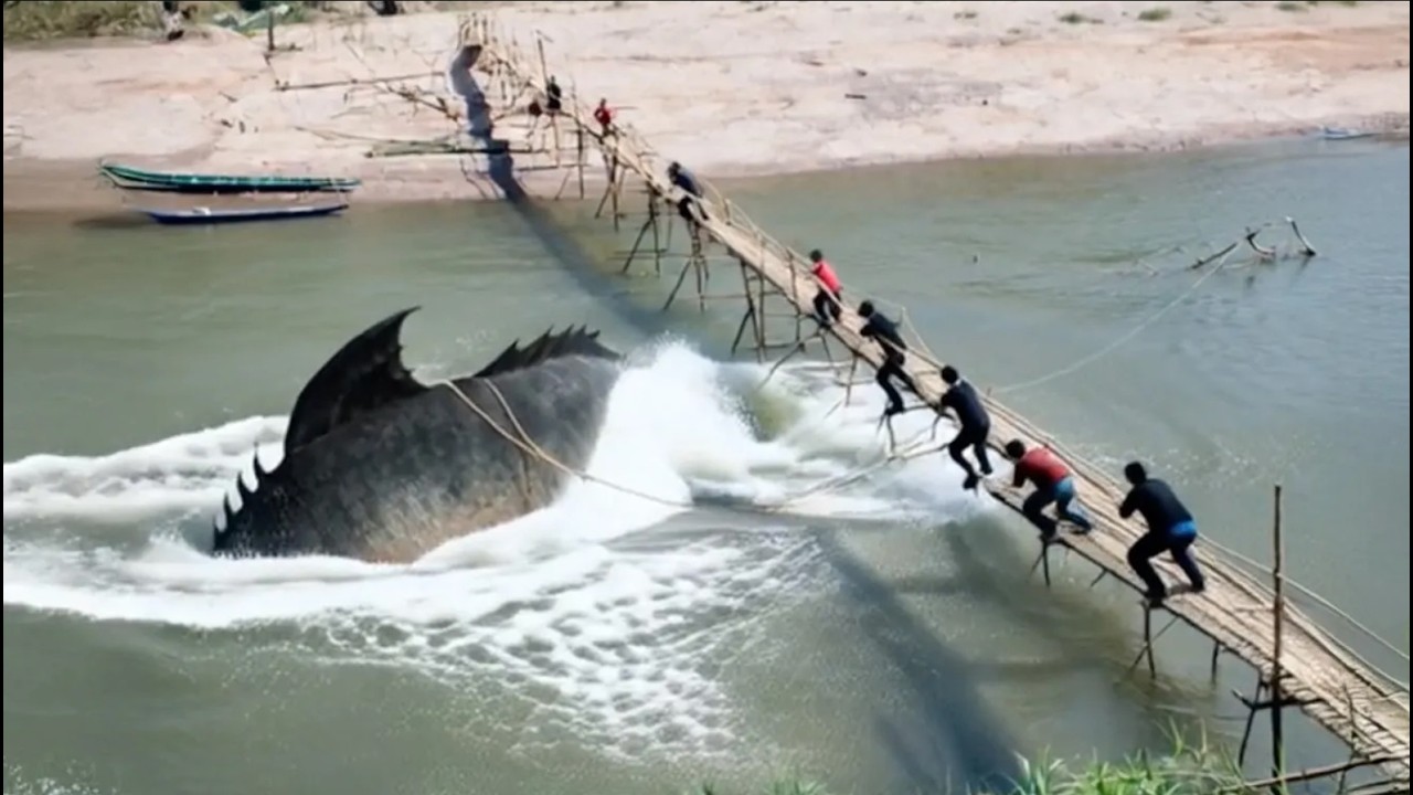 Esta cámara grabó algo enorme bajo el agua