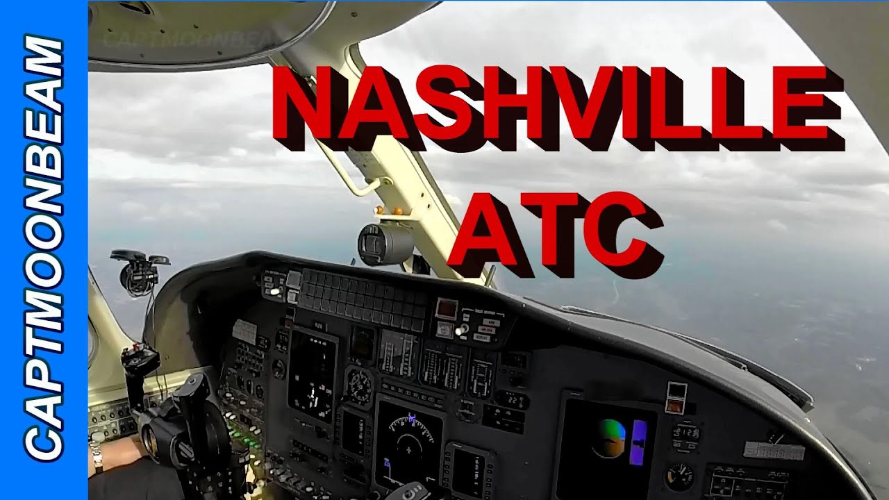 Cessna Citation Landing Nashville Live ATC