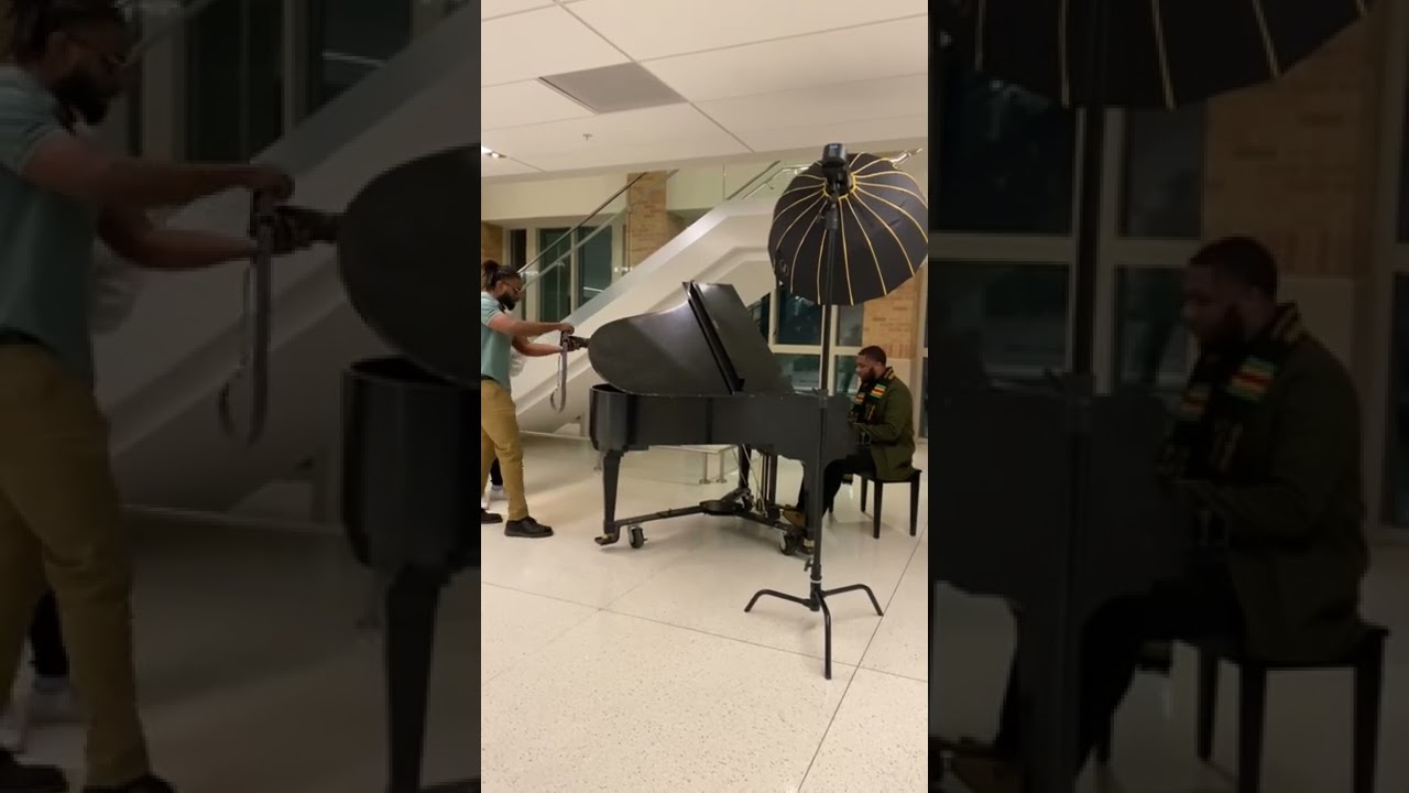 I spent most of my time at UNT on this piano so it was only right my grad photos were here!