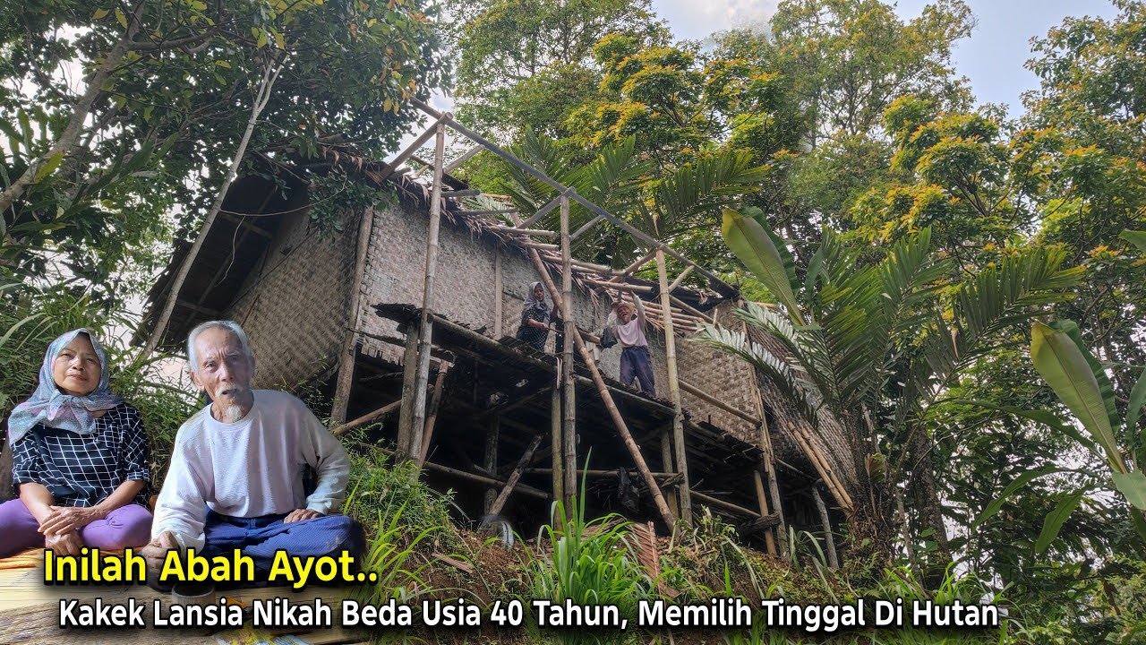 Nikah Beda Usia.. Kakek Lansia 89 Tahun Nikahi Janda Muda & Memilih Tinggal di Hutan