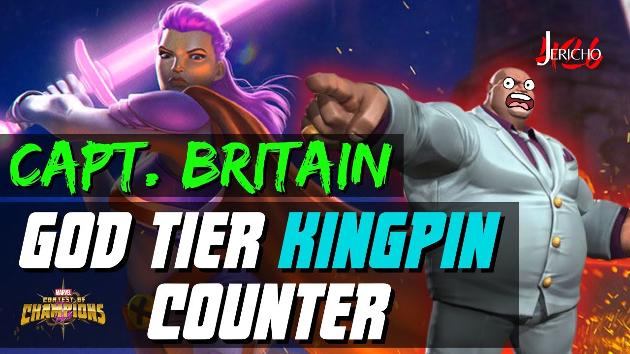 Captain Britain God Tier Kingpin Counter Marvel Contest of Champions