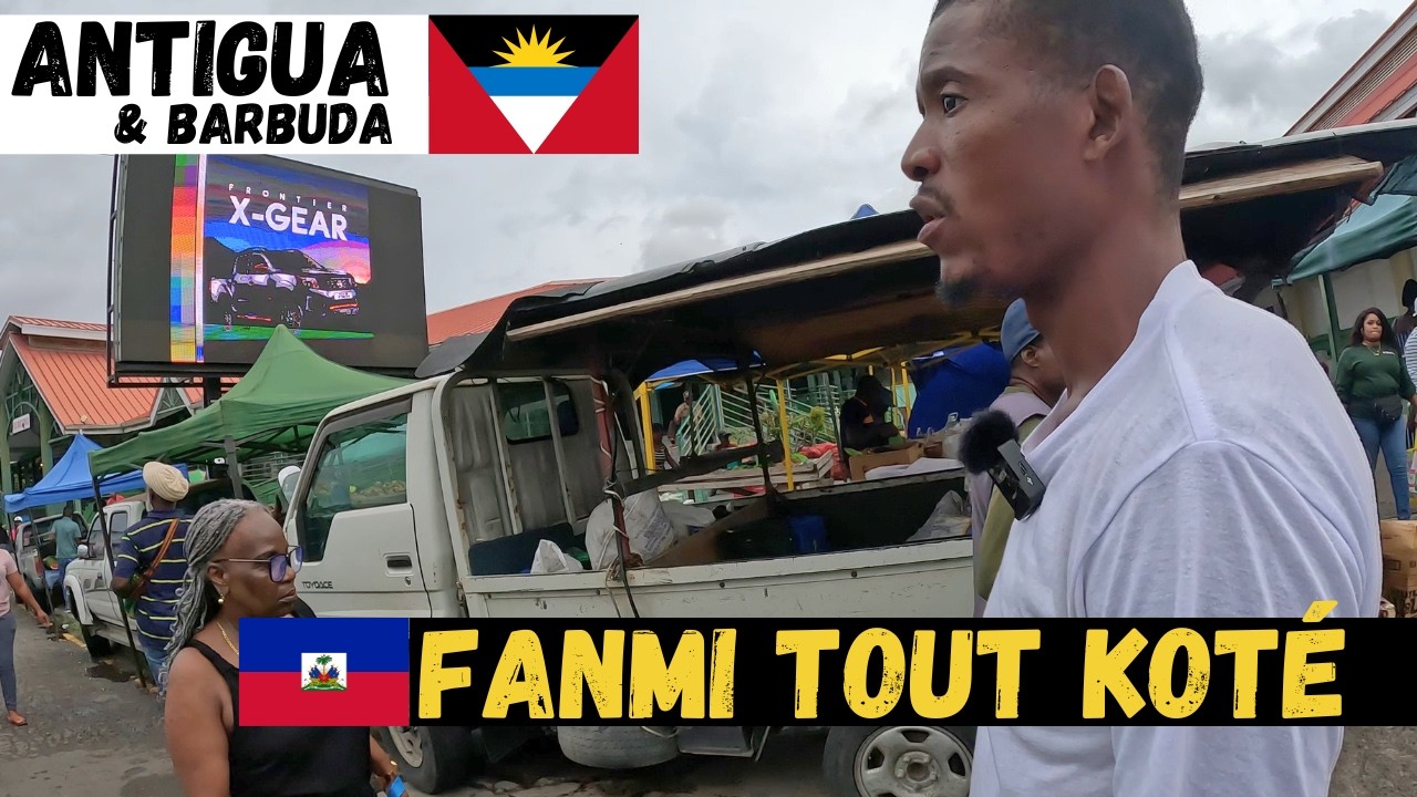 Mwen jwen yon gwoup Ayisyen nan Maché a Antigua 🇦🇬 