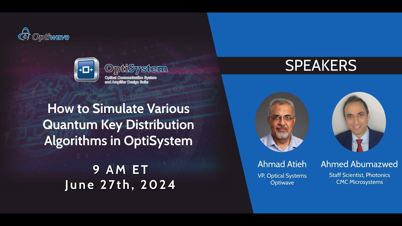 How to Simulate Various Quantum Key Distribution Algorithms in OptiSystem