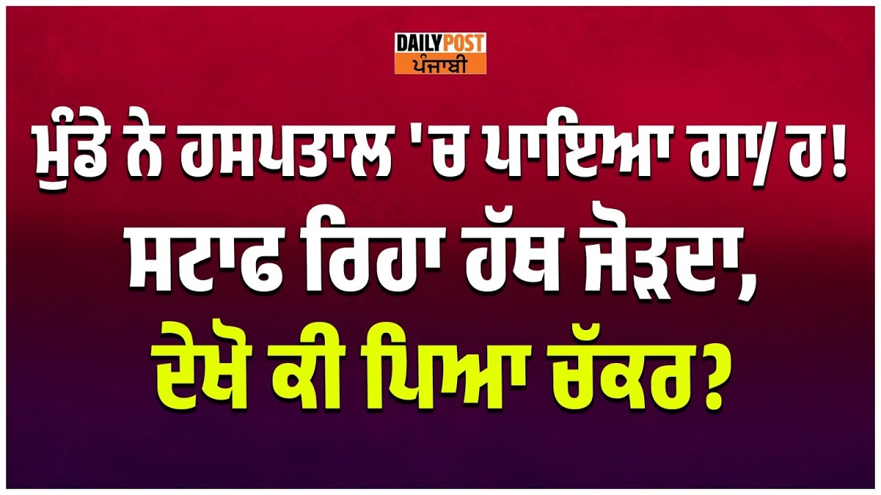 ''ਨਾ ਮੇਰਾ ਪੁੱਤ ਨਾ, ਹੱਥ ਜੋੜੇ ਤੇਰੇ ਨਾ ਦੇ ਪੈਸੇ, ਤੂੰ ਘਰ ਜਾ...!'' ਮੁੰਡੇ ਨੇ ਹਸਪਤਾਲ 'ਚ ਪਾਇਆ ਗਾ/ਹ,