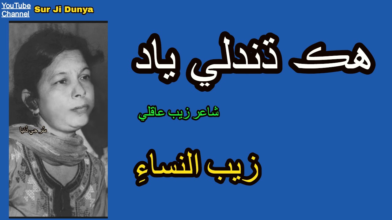 Zaib un nissa زيب النساء | Hik Dundhili yaad | Poet Zaib Aaqli | Sindhi Old Songs