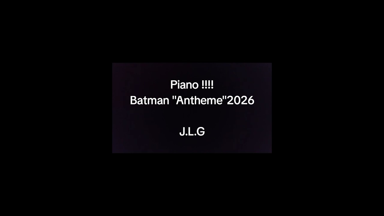 Piano !!!! Batman 