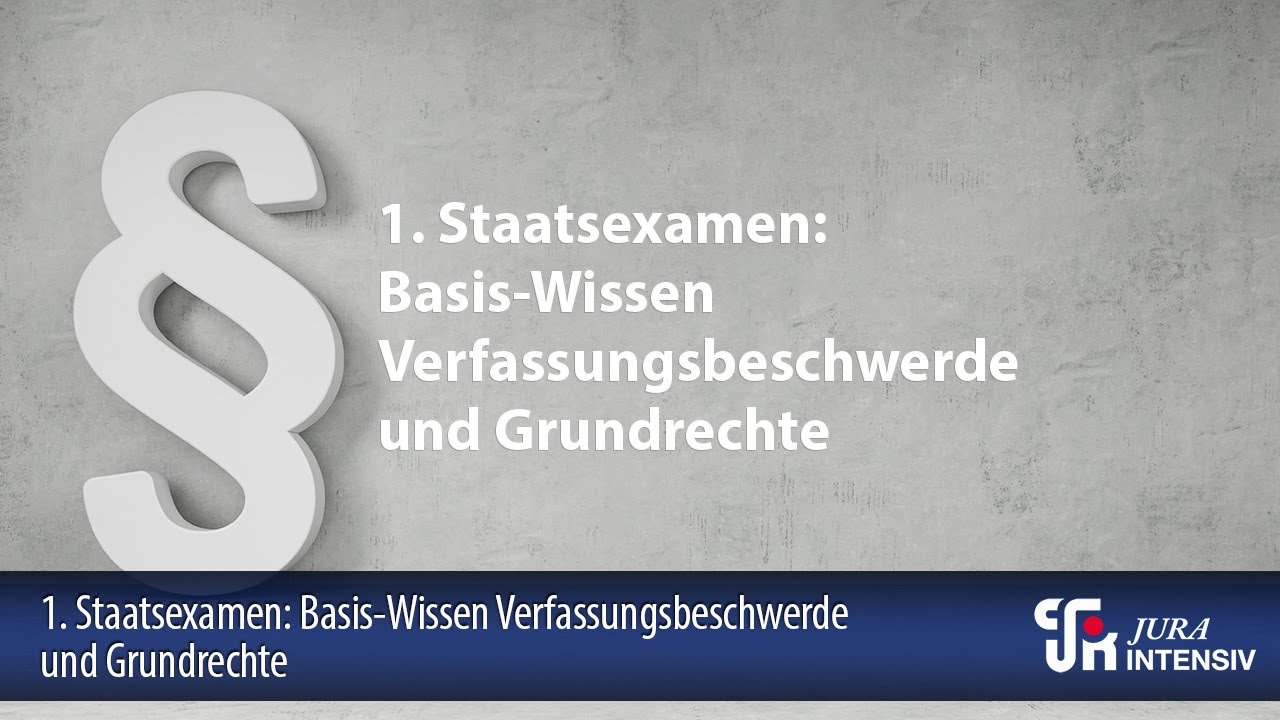Verfassungsbeschwerde und Grundrechte