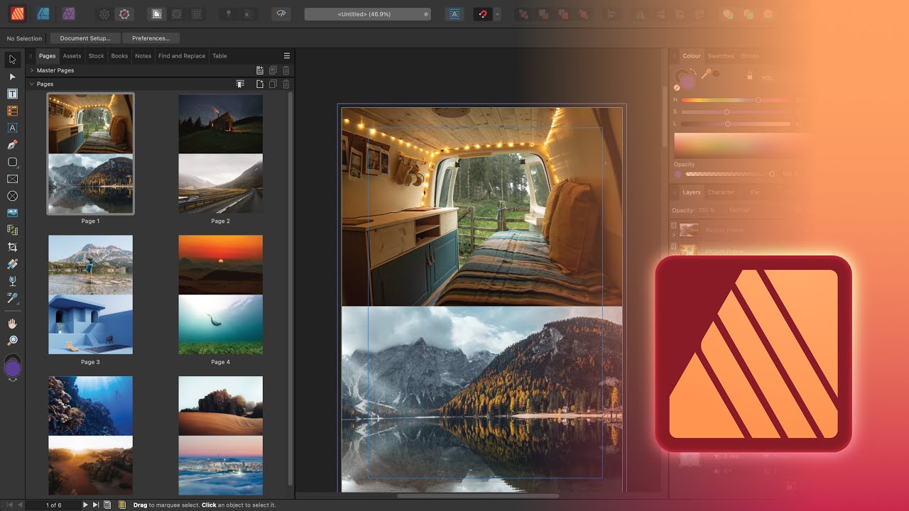 Как разместить изображения в Affinity Publisher V2