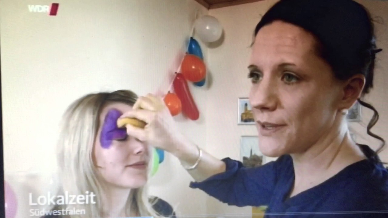 Karnevalsschminken WDR Lokalzeit 2015