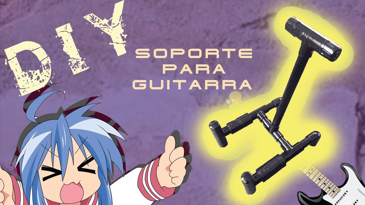 Soporte de guitarra casero PVC TUTORIAL (GUITAR STAND)