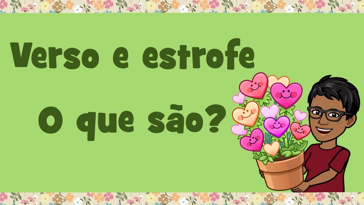 O que é verso e estrofe em um poema?