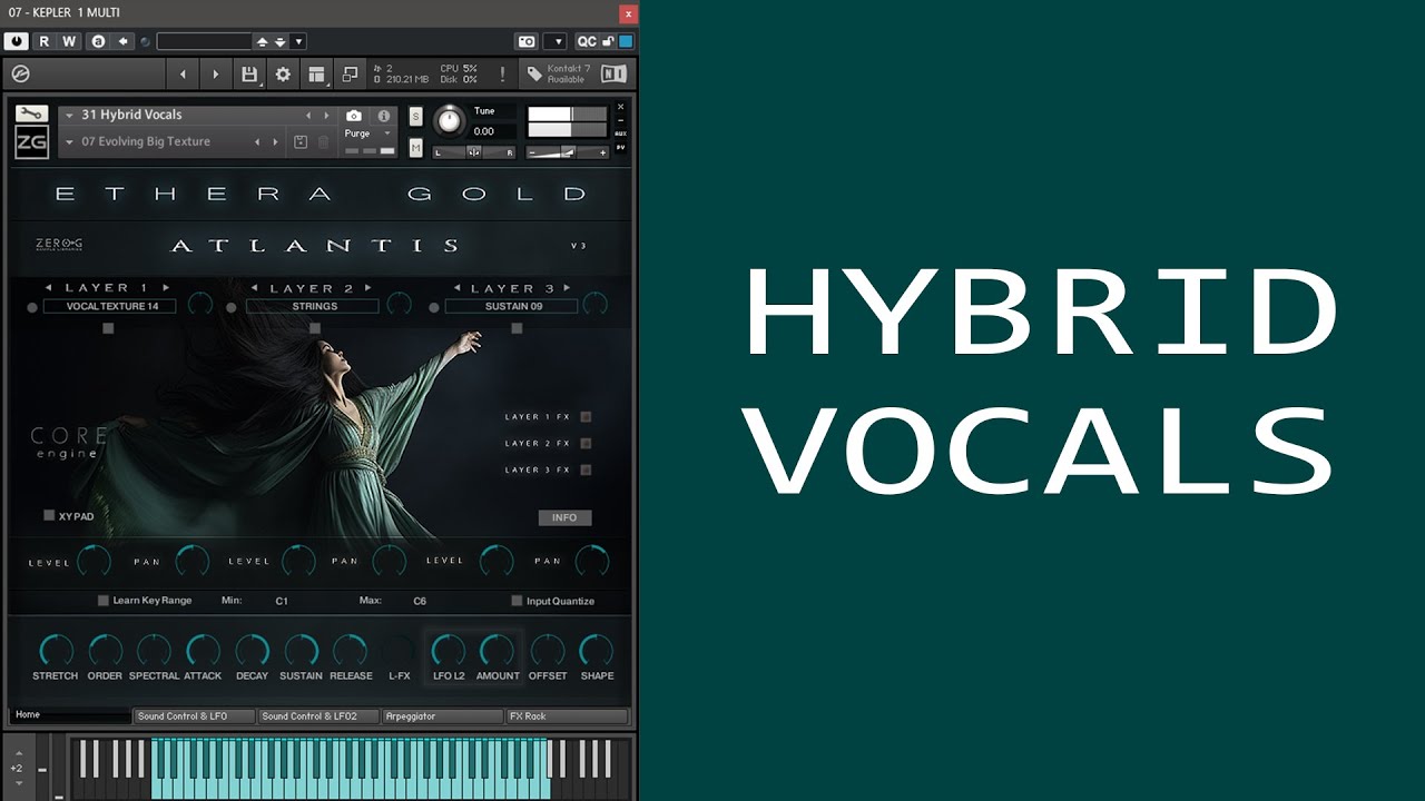 Ethera Gold Atlantis 3 - The Hybrid Vocal Synth - Overview
